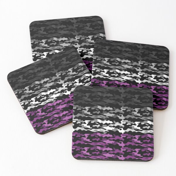 Item preview, Seamless Repeating Camouflage Textured Asexual Pride Flag Pattern designed and sold by LiveLoudGraphic.