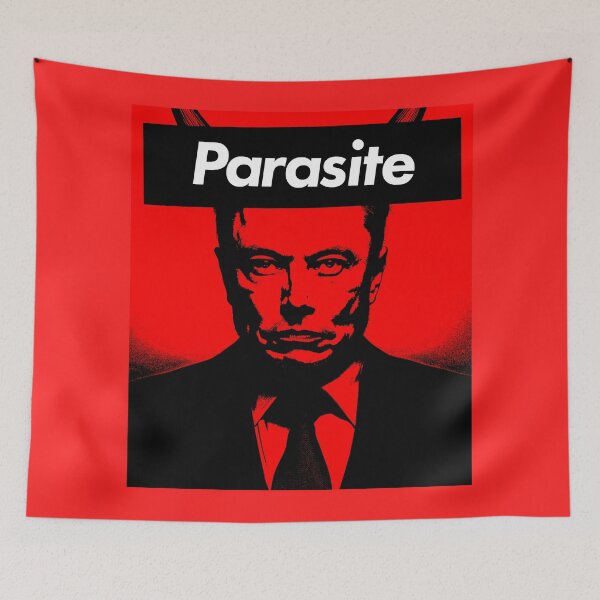 Item preview, Elon Musk Parasite designed and sold by imaginaryhand.