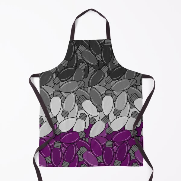 Item preview, Overlapping Christmas Lights in Asexual Pride Flag Colors designed and sold by LiveLoudGraphic.