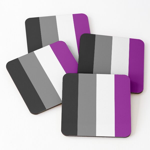 Item preview, Seamless Repeating Asexual Pride Flag Pattern designed and sold by LiveLoudGraphic.