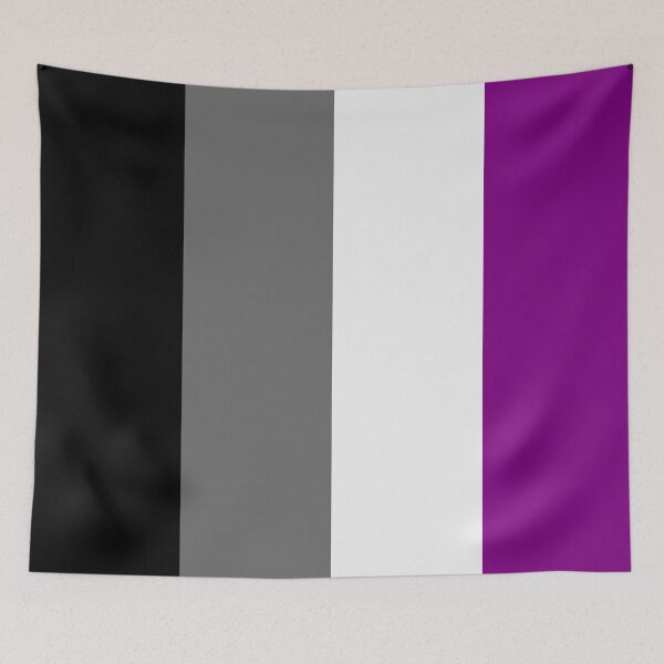 Item preview, Seamless Repeating Asexual Pride Flag Pattern designed and sold by LiveLoudGraphic.
