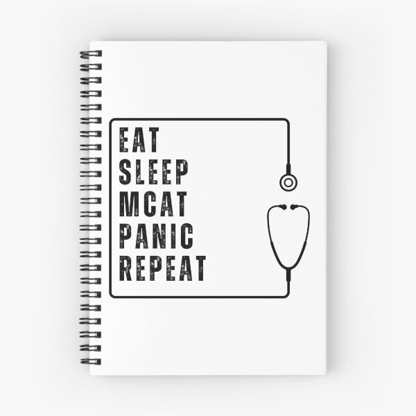 Item preview, Eat Sleep MCAT Panic Repeat designed and sold by catthemedic.