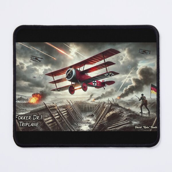 Item preview, Red Baron’s Run – Fokker Dr.I Over the Trenches designed and sold by MySheetMusicArt.