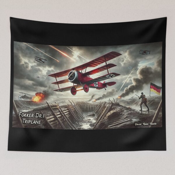 Item preview, Red Baron’s Run – Fokker Dr.I Over the Trenches designed and sold by MySheetMusicArt.
