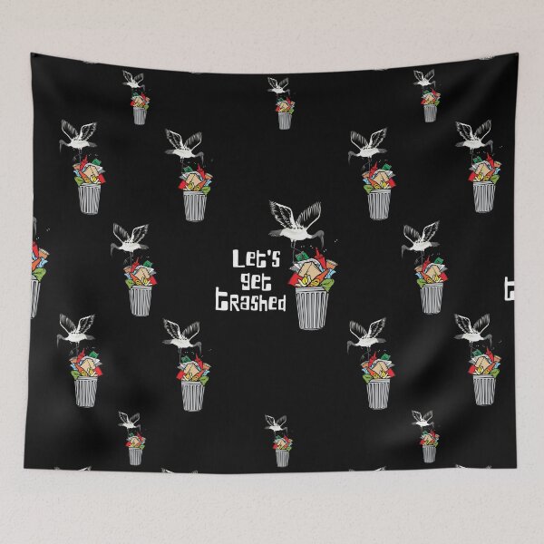 Item preview, Let's Get Trashed | Funny Bin Chicken | White Ibis designed and sold by CheesyTeesAU.