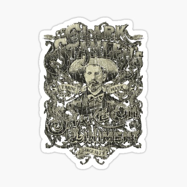 Vista previa del artículo con la obra «Linimento de aceite de serpiente de Clark Stanley, 1879», diseñado y vendido por AstroZombie6669.