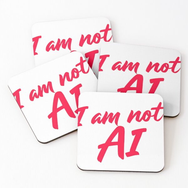 Item preview, I am not AI designed and sold by ThreeFrenchies.