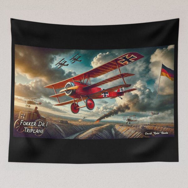 Item preview, Fokker Dr.I – The Red Baron’s Fury designed and sold by MySheetMusicArt.