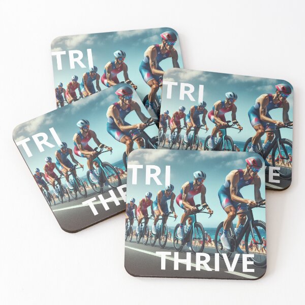 Item preview, TRI THRIVE – Triathlon Motivation Design designed and sold by Triathlongram.