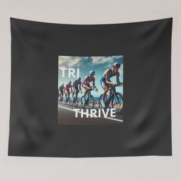 Item preview, TRI THRIVE – Triathlon Motivation Design designed and sold by Triathlongram.