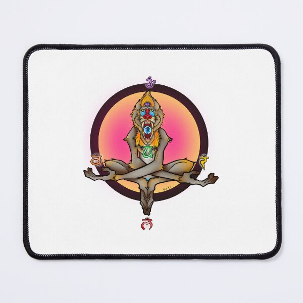Item preview, Meditating mandril designed and sold by HoodRatSwagger.
