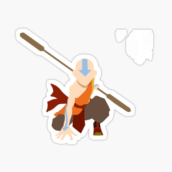 Vista previa del artículo con la obra «Avatar Aang», diseñado y vendido por RandN2721.