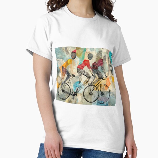 Item preview, Colorful Cycling Abstract in Ink and Watercolor designed and sold by dawnleblanc55.
