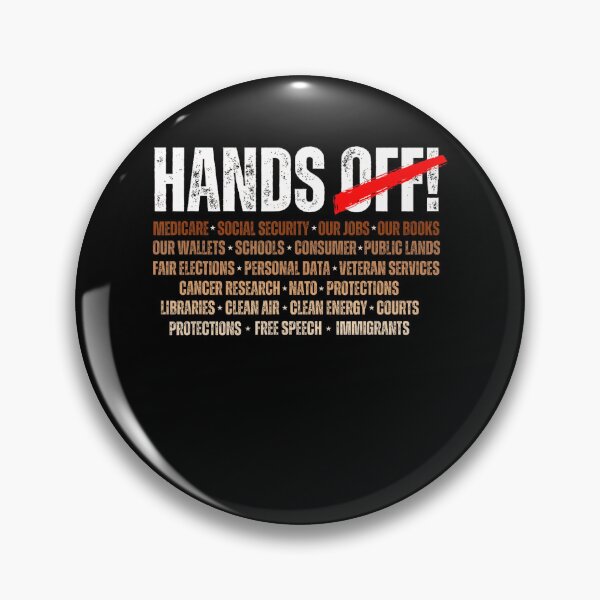 Item preview, Hands Off Protest Saturday April 5 designed and sold by Galactic-Sketch.