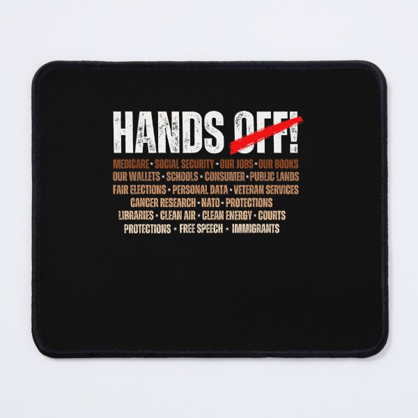 Item preview, Hands Off Protest Saturday April 5 designed and sold by Galactic-Sketch.