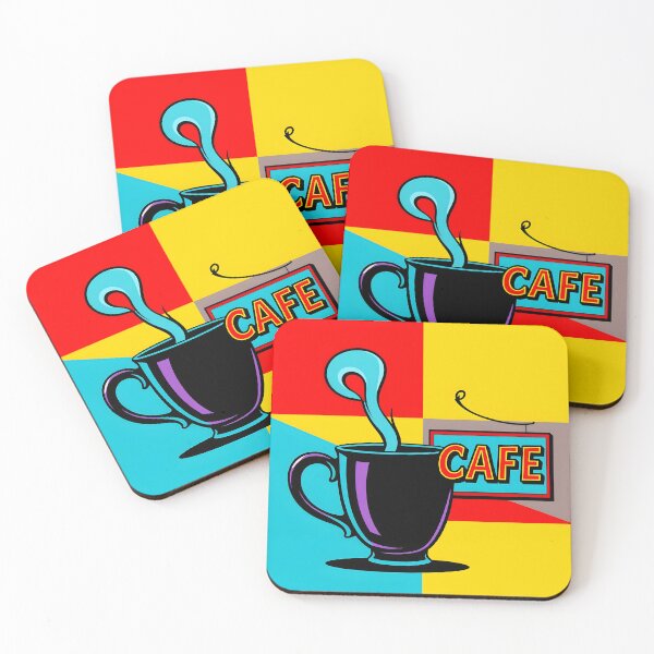 Item preview, Coffee & Comics – Bold Pop Art Café Poster designed and sold by LSVart.