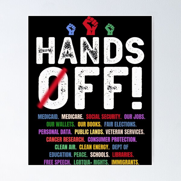 Item preview, Hands Off Protest Social Security And Medicare Protest Funny designed and sold by Galactic-Sketch.