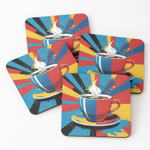 Item preview, Hot Brew – Pop Art Coffee Cup with Steamy Style designed and sold by LSVart.