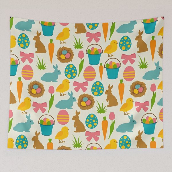 Item preview, Cute Easter Theme Seamless Pattern designed and sold by Vicky021.