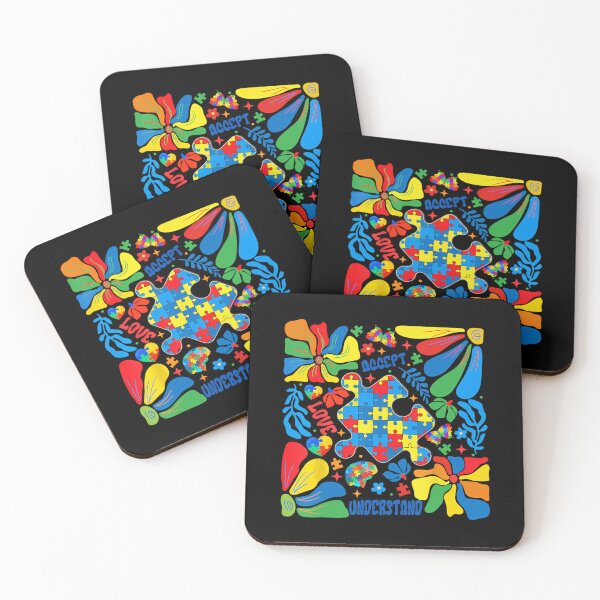 Item preview, Accept Understand Love Autism Awareness Boho Flower Puzzle designed and sold by lidanmasi.