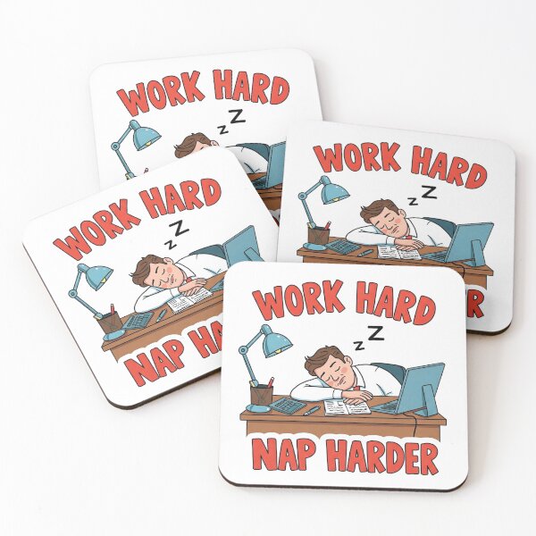 Item preview, Work Hard Nap Harder! designed and sold by VaniCoDesigns.