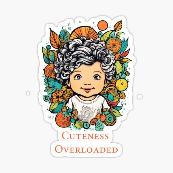 Item preview, Cuteness Overloaded - Adorable Baby Illustration with Floral Art designed and sold by Superbdeal.