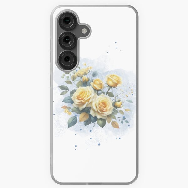 Vista previa del artículo con la obra «Flores amarillas», diseñado y vendido por luna-tica.