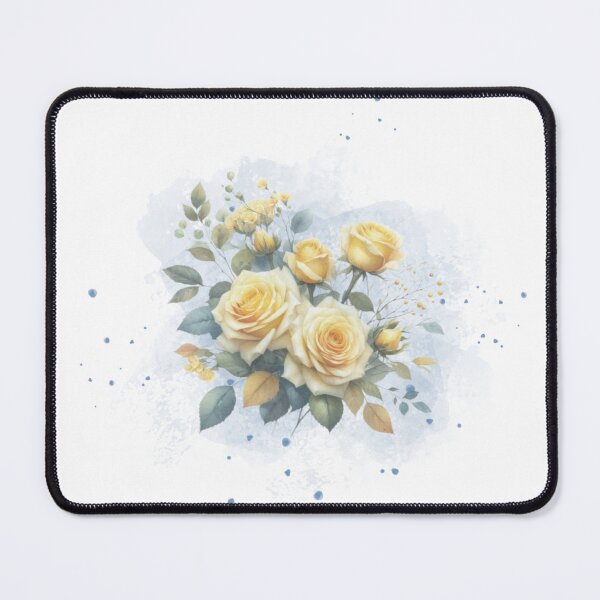 Vista previa del artículo con la obra «Flores amarillas», diseñado y vendido por luna-tica.