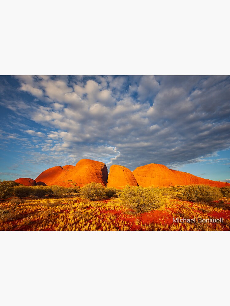 Thumbnail 2 of 2, Art Board Print, The Olgas (Kata Tjuta), Sunset, Australia designed and sold by Chockstone.