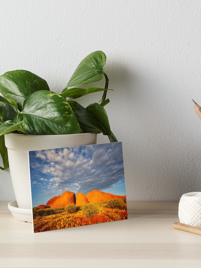Thumbnail 1 of 2, Art Board Print, The Olgas (Kata Tjuta), Sunset, Australia designed and sold by Chockstone.