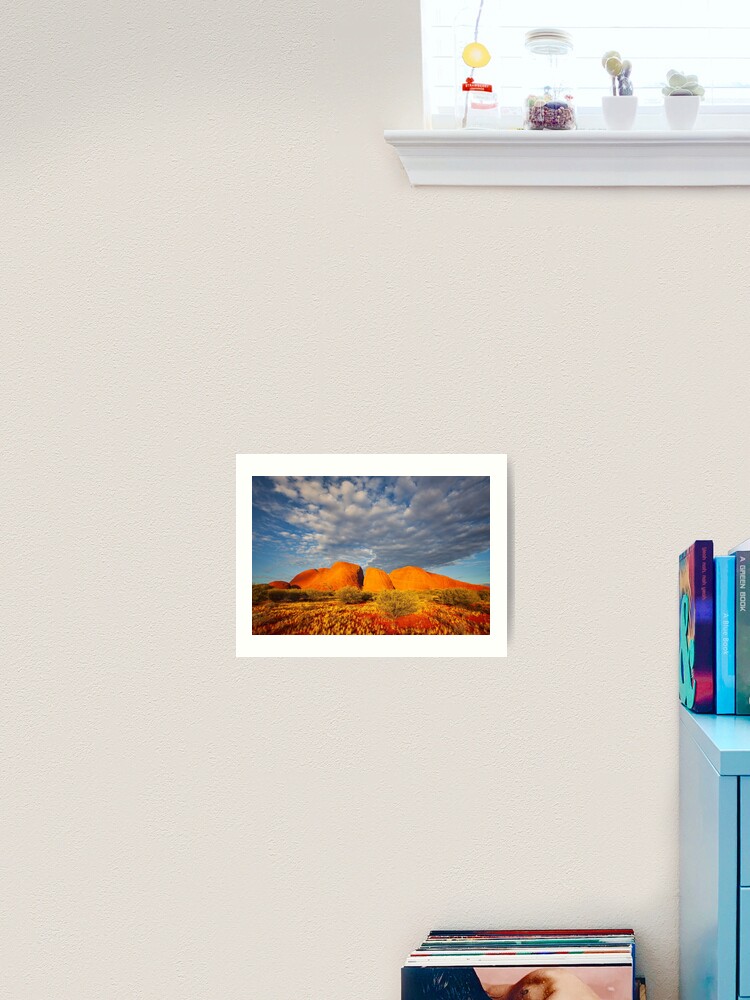 Thumbnail 2 of 3, Art Print, The Olgas (Kata Tjuta), Sunset, Australia designed and sold by Chockstone.