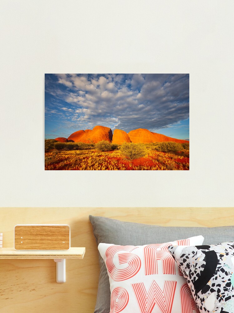 Thumbnail 2 of 3, Photographic Print, The Olgas (Kata Tjuta), Sunset, Australia designed and sold by Chockstone.