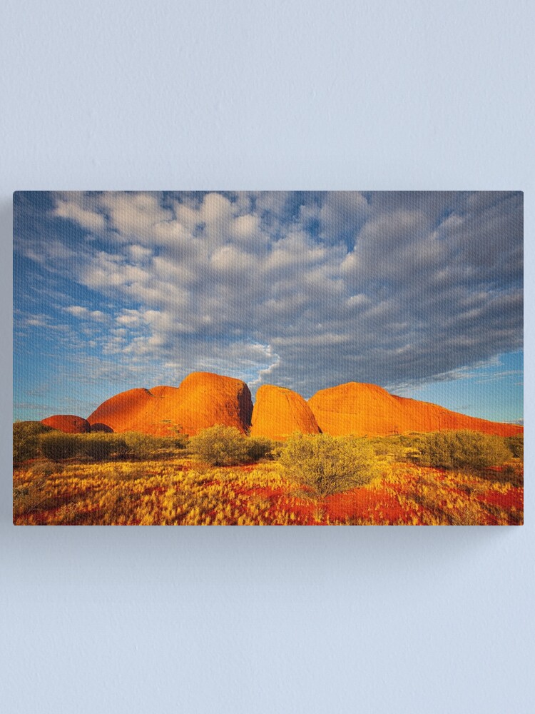 Thumbnail 1 of 3, Canvas Print, The Olgas (Kata Tjuta), Sunset, Australia designed and sold by Chockstone.
