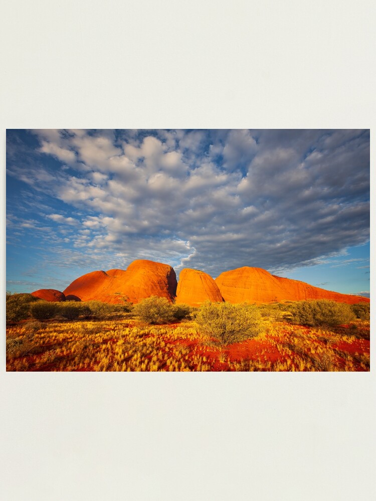 Thumbnail 1 of 3, Photographic Print, The Olgas (Kata Tjuta), Sunset, Australia designed and sold by Chockstone.