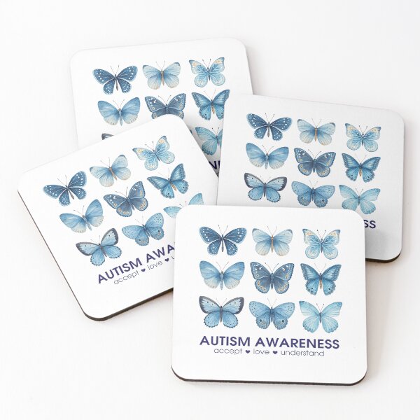 Item preview, April Autism Awareness Accept Love Understand Butterfly designed and sold by lidanmasi.