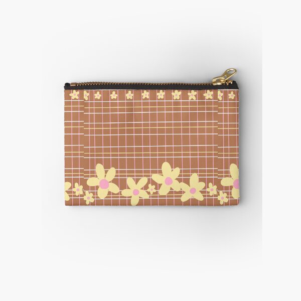 Item preview, Peachy Plaid Floral Pattern designed and sold by Stellaura.