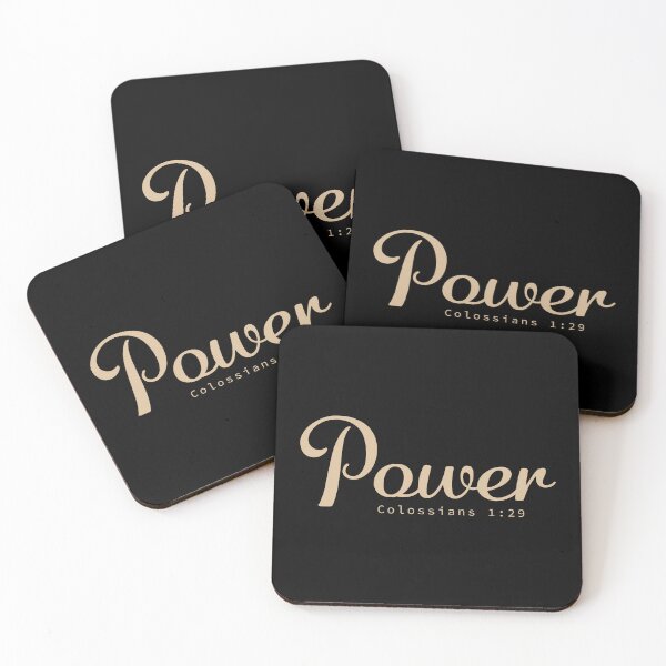 Item preview, Power - Colossians 1:29 Christian Inspirational Design designed and sold by CrossCrafted.