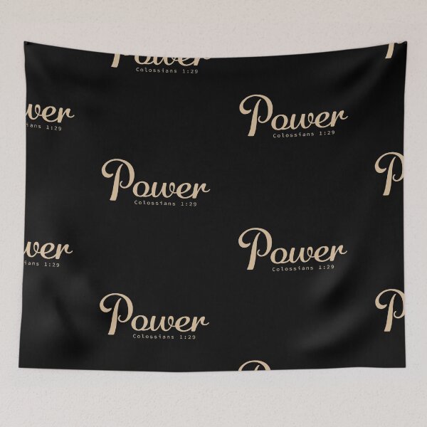 Item preview, Power - Colossians 1:29 Christian Inspirational Design designed and sold by CrossCrafted.