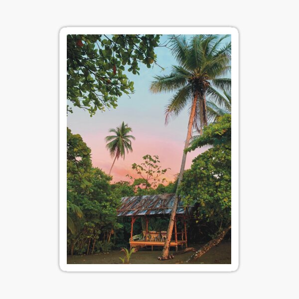 Item preview, Costa Rica Beach Hut Sunset designed and sold by Catherine Harrison.
