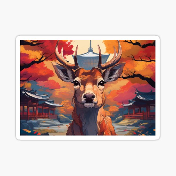 Item preview, Majestic Stags of Nara: The Iconic Deer of Japan designed and sold by lapart.