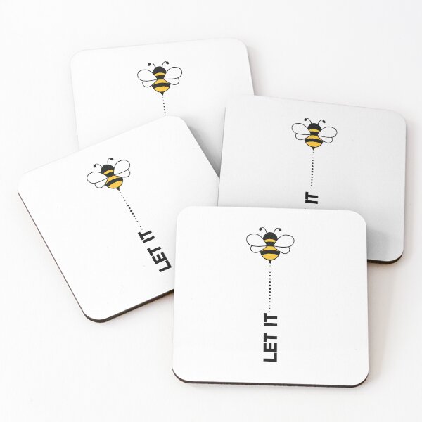 Item preview, Let It Bee - Fun Bee Design with Vertical Text designed and sold by SimpleUla.