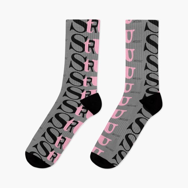 Item preview, GREY BACKGROUND - STRU MUSIC - Pink & Black designed and sold by STRU-music.
