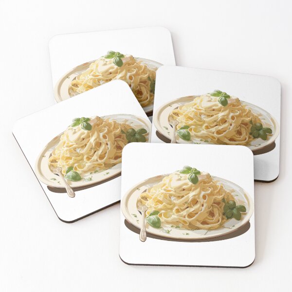 Item preview, Realistic Fettuccine Alfredo Pasta Plate designed and sold by TurtleDojo.