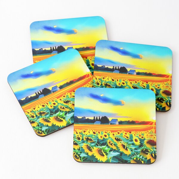 Item preview, Sunflower field and sunrise designed and sold by GasconyPassion.