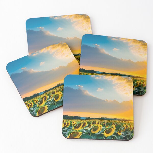 Item preview, Sunflower field and yellow sky designed and sold by GasconyPassion.