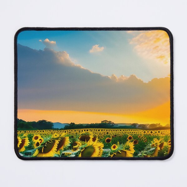 Item preview, Sunflower field and yellow sky designed and sold by GasconyPassion.