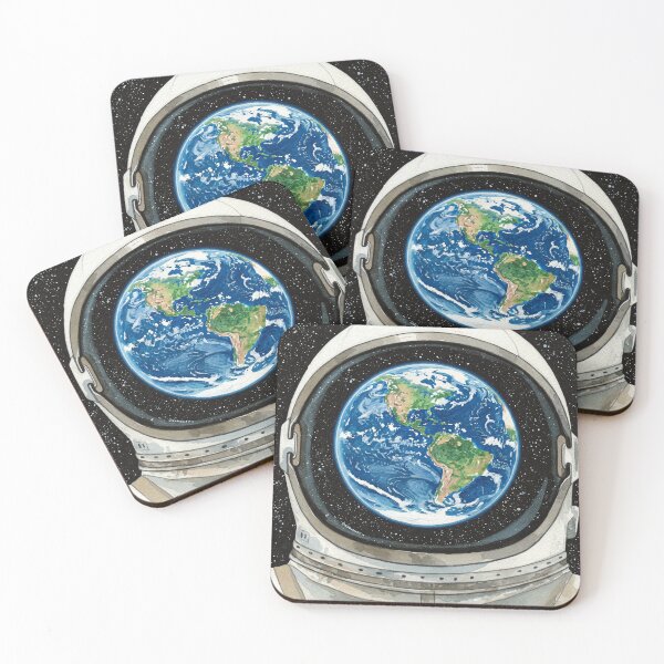 Item preview, Western hemisphere reflecting on astronaut  designed and sold by Screen Sage.