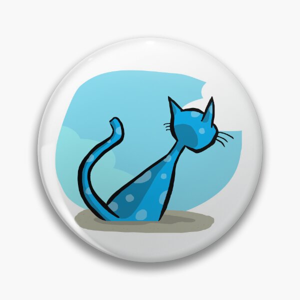 Item preview, Blue Cat White Spot. B08 designed and sold by ParissiFriends.