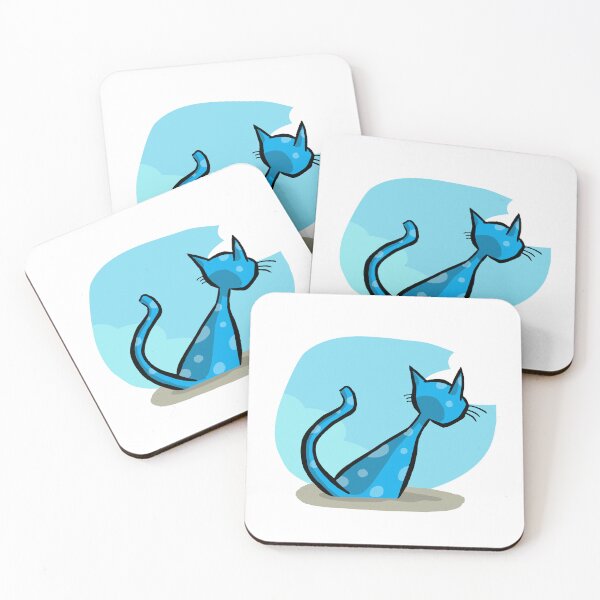 Item preview, Blue Cat White Spot. B08 designed and sold by ParissiFriends.
