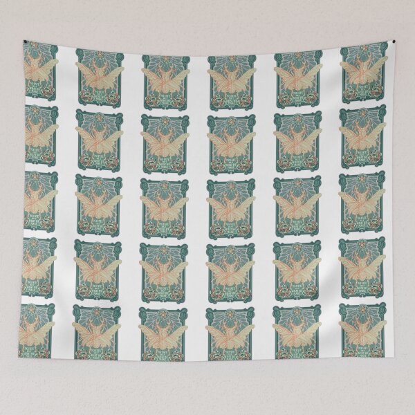 Item preview, Art Nouveau Style, Flower illustration with slogan designed and sold by graphic-genie.